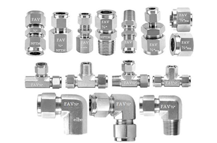 Double Ferrule Compression Pipe Fitting Double Ferrule Compression Pipe Fitting