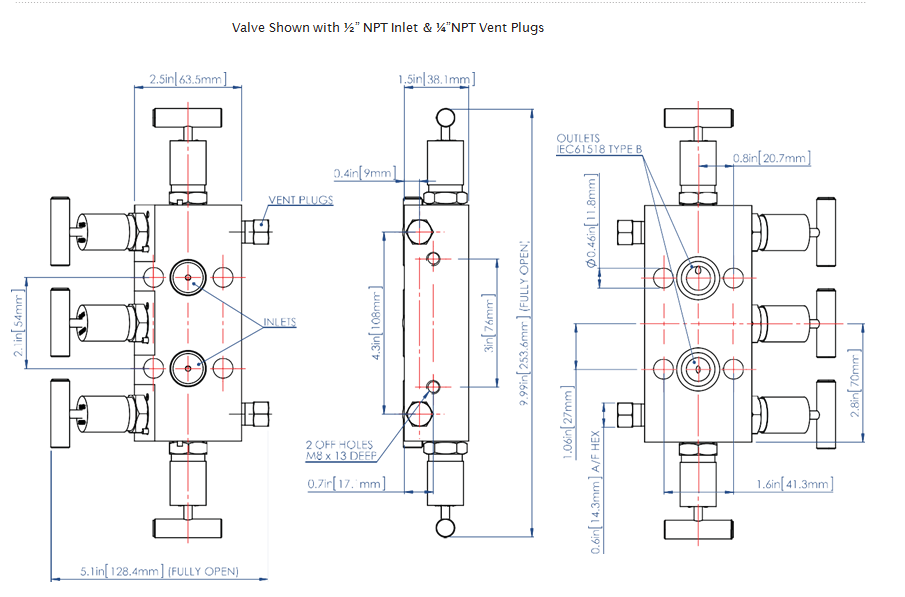 5-Way Manifold Valves