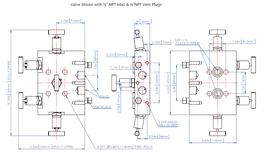 5-Way Manifold Valves