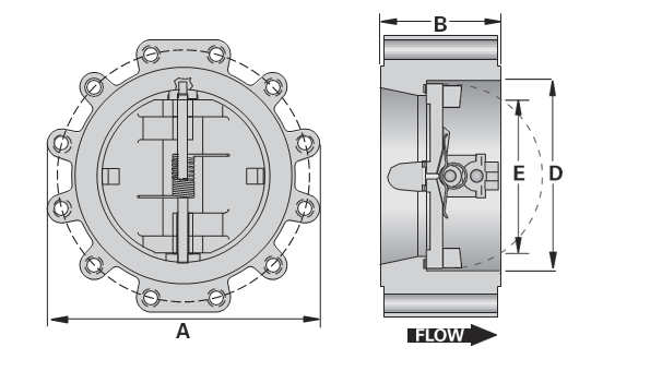 Lug Dual Plate Check Valves