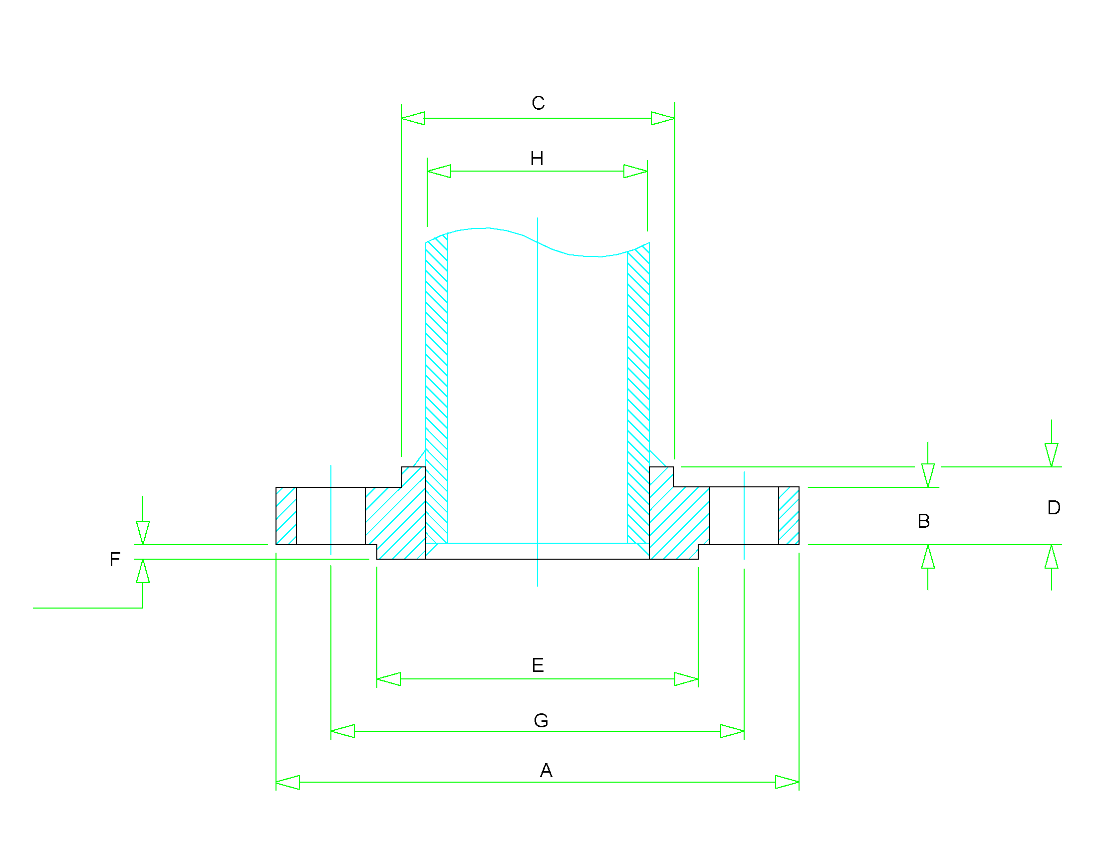 Slip on Flange Dimension