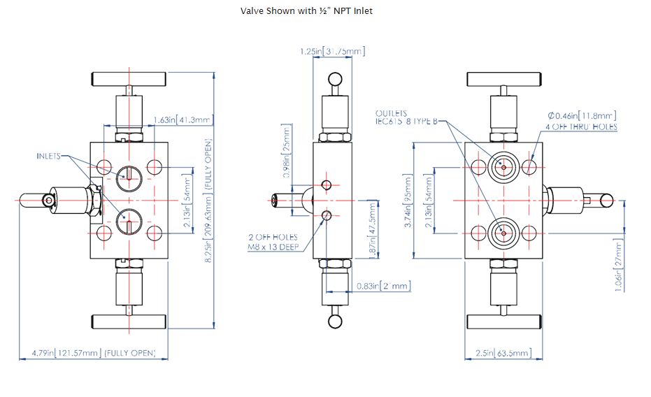 3-Way Manifold Valves