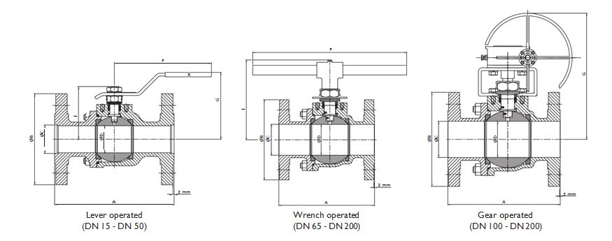 Two-piece Ball Valves