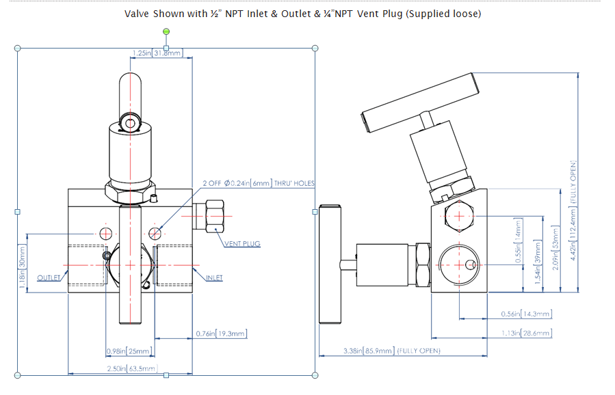 2-Way Manifold Valves