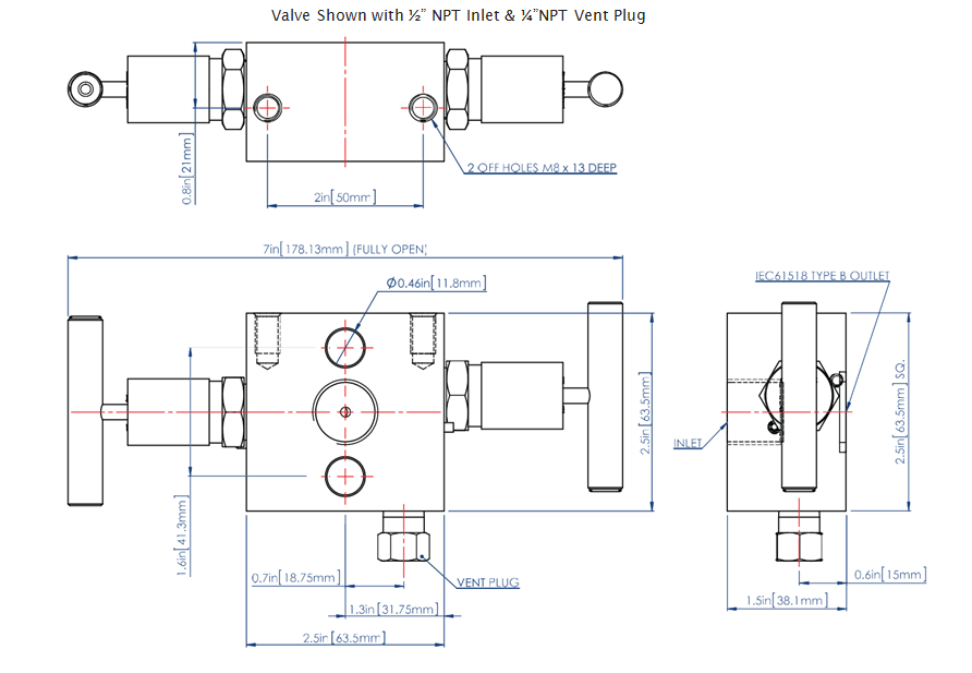 2-Way Manifold Valves