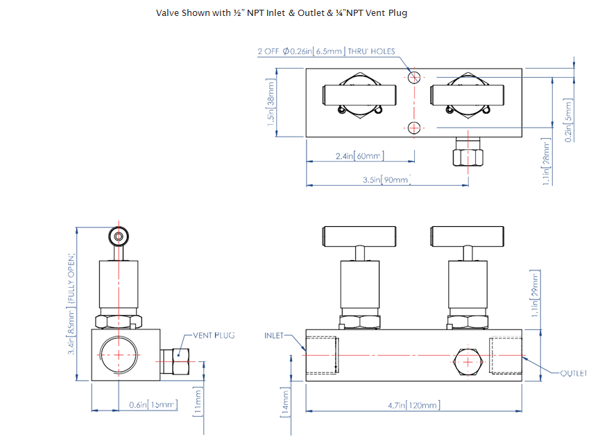 2-Way Manifold Valves