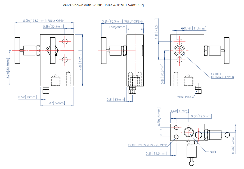 2-Way Manifold Valves