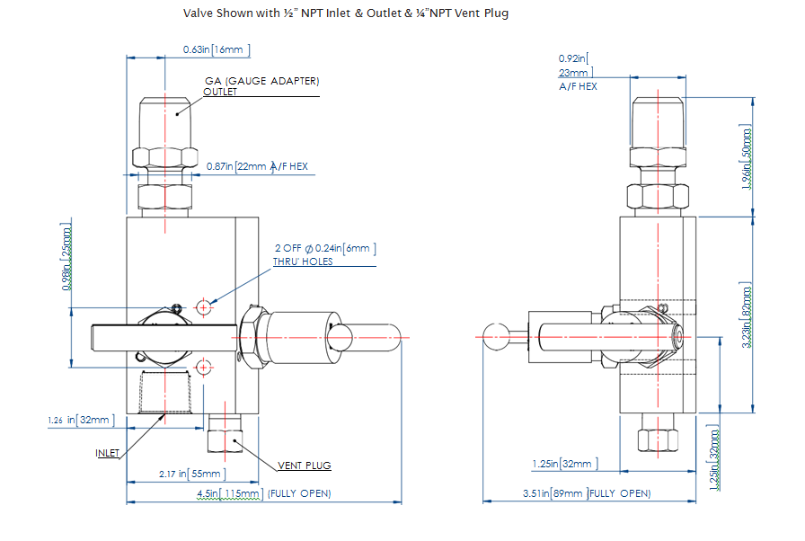 2-Way Manifold Valves