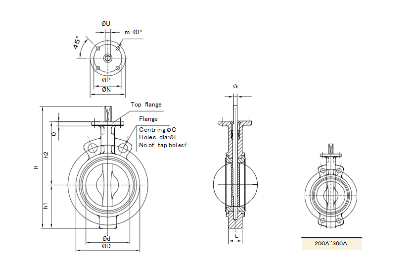 Wafer Body Butterfly Valve